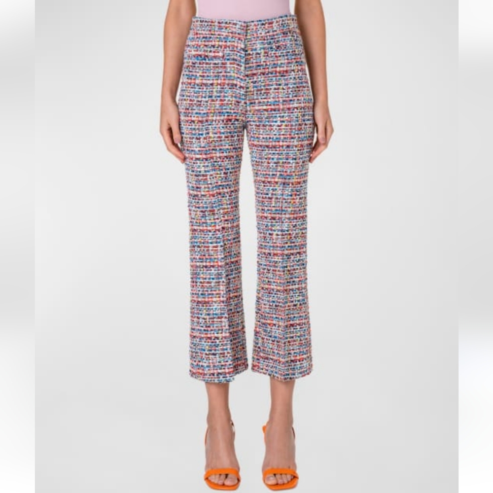Akris Punto Multicolor Tweed Pants
